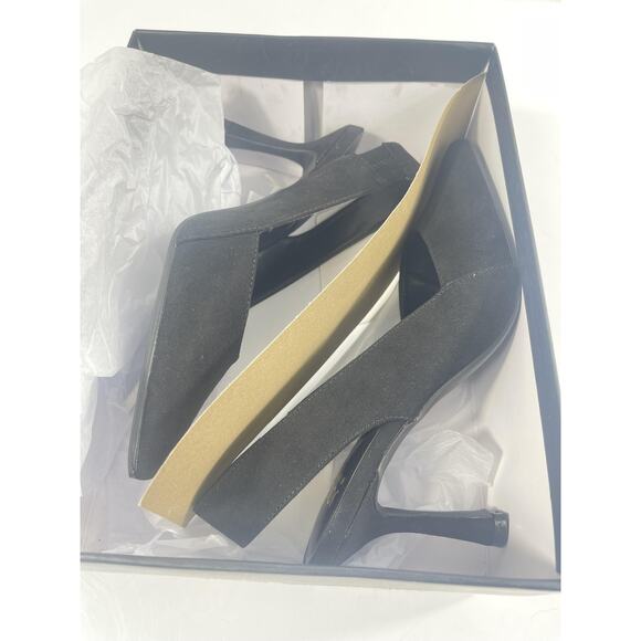 Jones New York Shoes Womens Size 7.5 Black JNY-MODAN Slingback Pointed Toe Heels - Picture 9 of 10